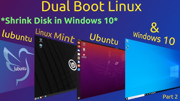 Dual Boot Linux and Windows 10 (Part 2) Shrink Disk In Windows 10