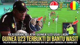 KEMENANGAN HARAM! Pelatih Guinea U23 Bicara Sangat Jujur Usai Laga Timnas Indonesia vs Guinea U23.