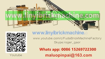 QT10-15 brick machine production line, automatic hydraulic block manufacturing plant