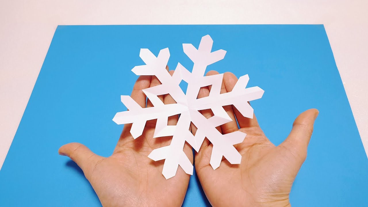 미술놀이》쉽고 간단한 ❄눈결정체 만들기 ❄ A4용지 한장이면 끝. Snow flake paper cutting