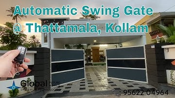 Automatic Swing Gate Motor Installed at Thattamala, Kollam | Remote Controlled | 📞9562204964