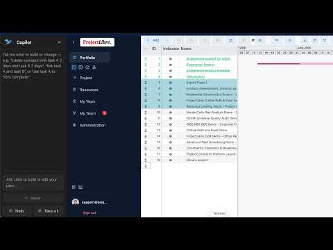 ProjectLibre Co-Pilot