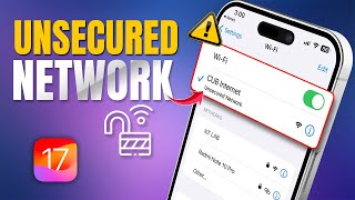 How to Solve Unsecured Wi-Fi Network on iPhone | Fix Unsecured Network Wi-Fi screenshot 5