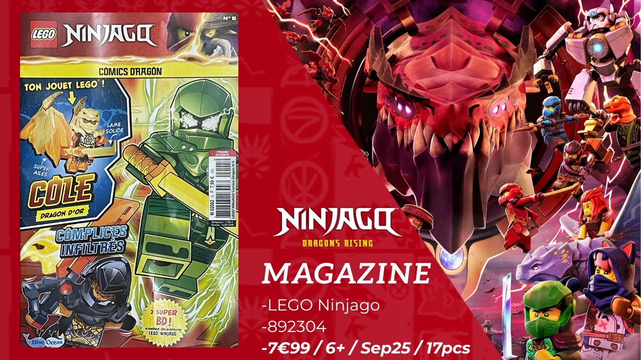 Magazine LEGO Ninjago Comics Dragon de Septembre 2025 !!!!