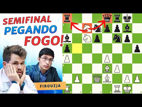 2# Magnus Carlsen VS Alireza Firouzja, vídeo no canal do Raffael Chess