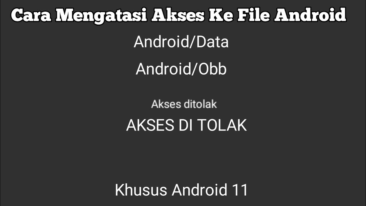 Cara Mengatasi Zarchiver Akses ditolak
