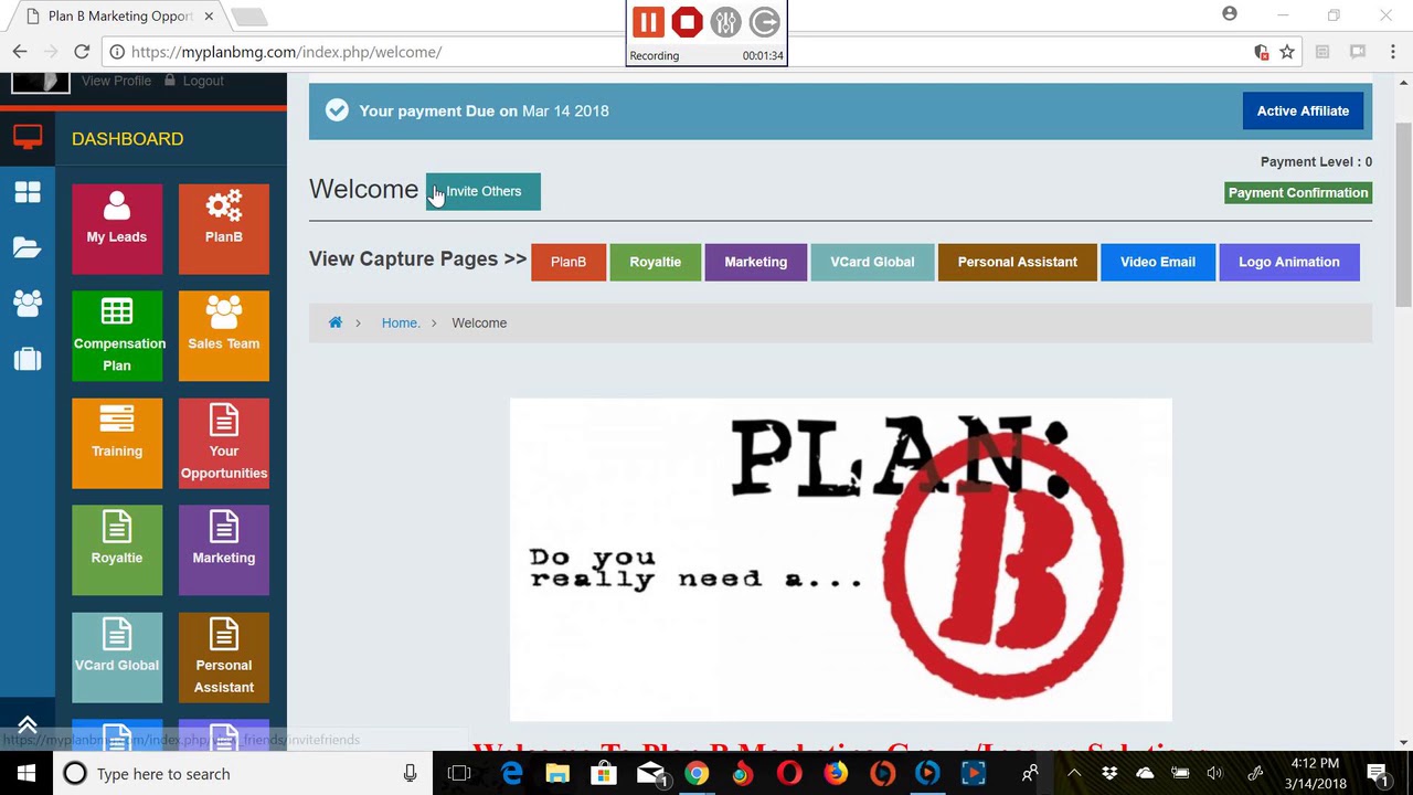 Plan B  Marketing Paid Member Welcome Video