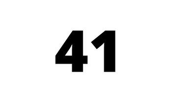 41 Second Countdown Timer White Screen With Sound Effect