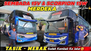BUS MERDEKA SEMBADA 15V & SCORPION 15W📍TASIK - MERAK DI EDISI MUDIK NATARU SUDAH KEMBALI KE JALUR🥰