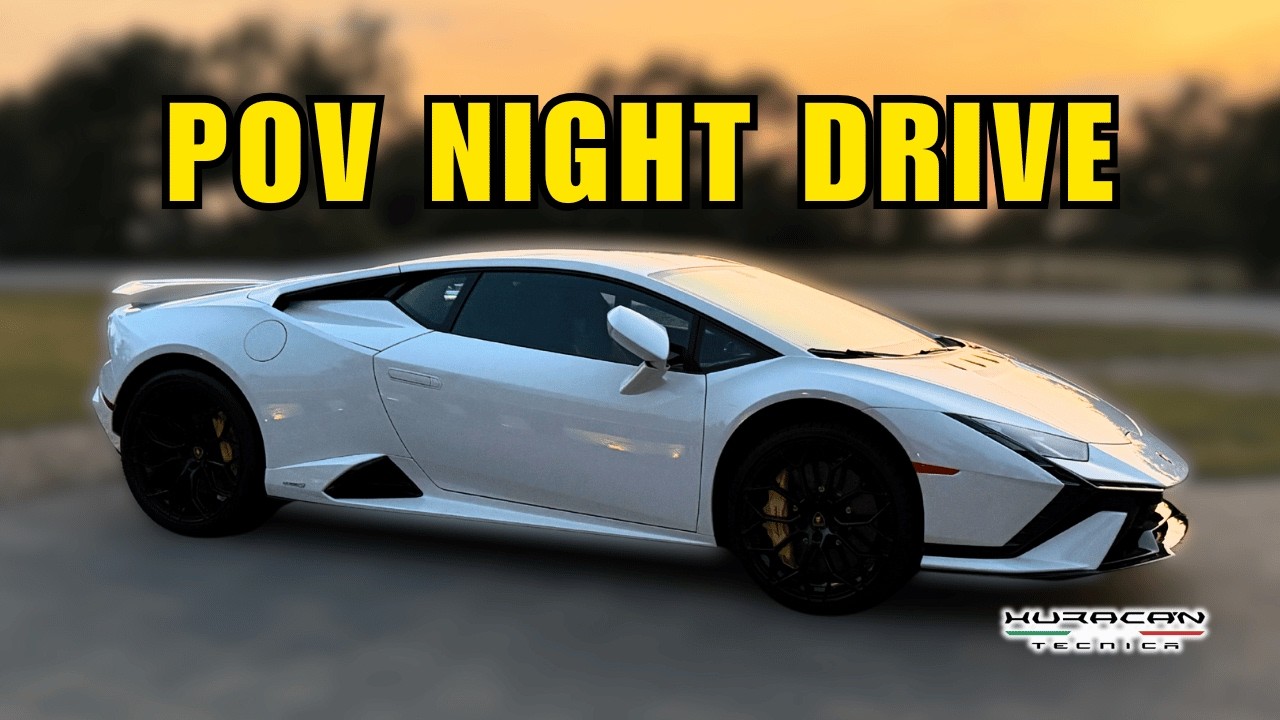 POV Night Drive | 2024 Lamborghini Huracan Tecnica (V10 Sound in 4K)