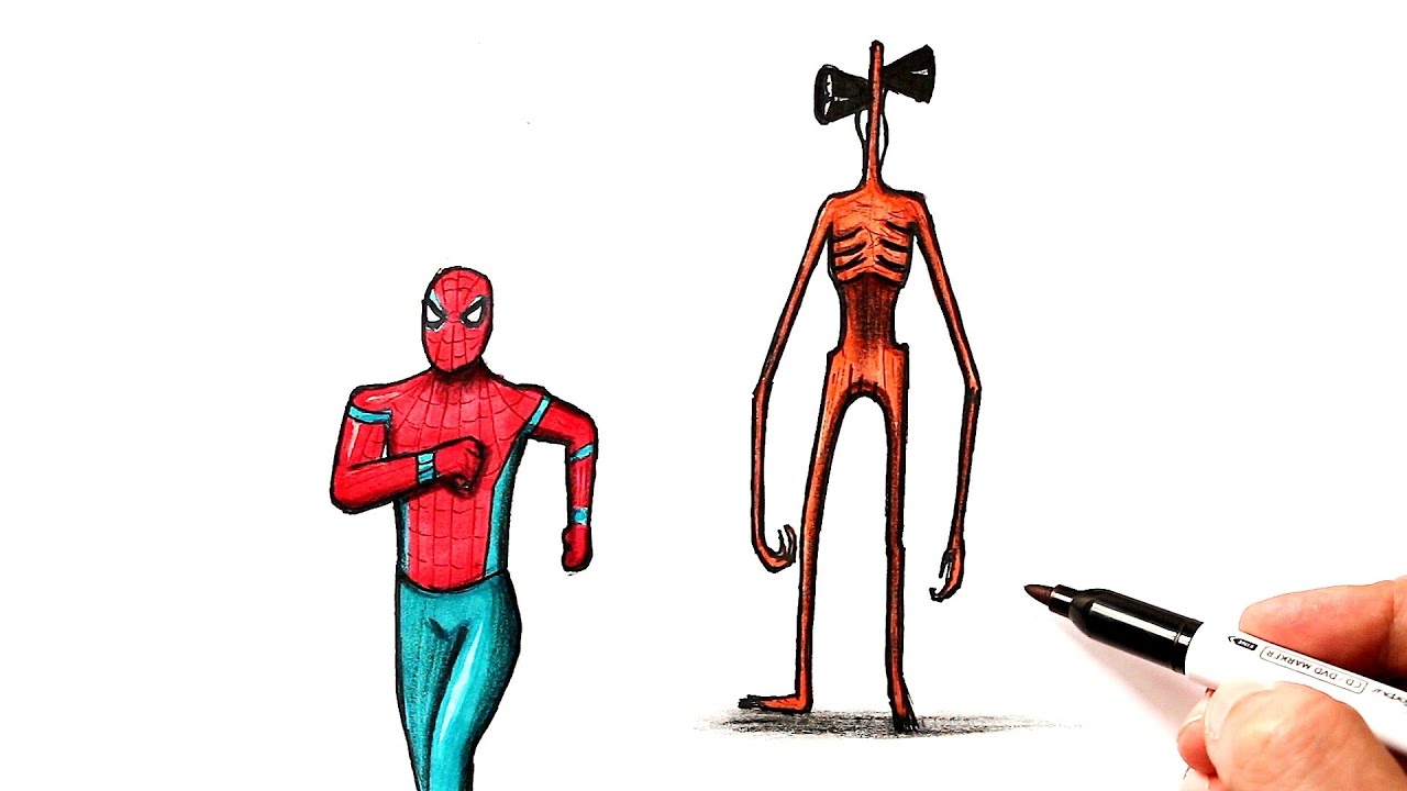 Видео как рисовать сиреноголового