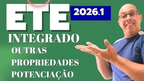 VAI CAIR ETE INTEGRADO 2026.1 PROPRIEDADE DA POTÊNCIA 