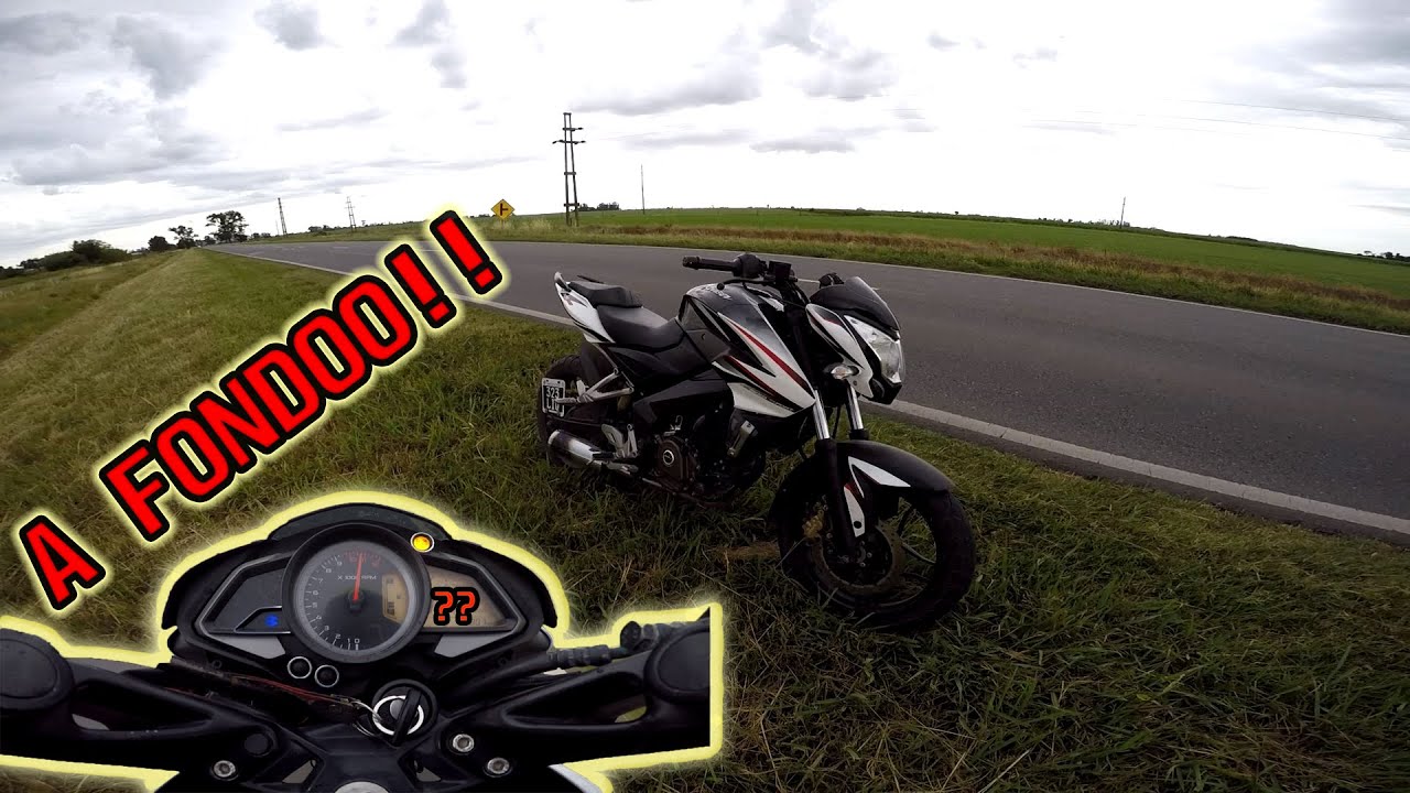 VELOCIDAD MAXIMA GPS PULSAR/ ROUSER NS200 | (NOS AGARRA LA TORMENTA ...