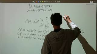 Quantenmechanik/ Heisenbergsche Unschärferelation