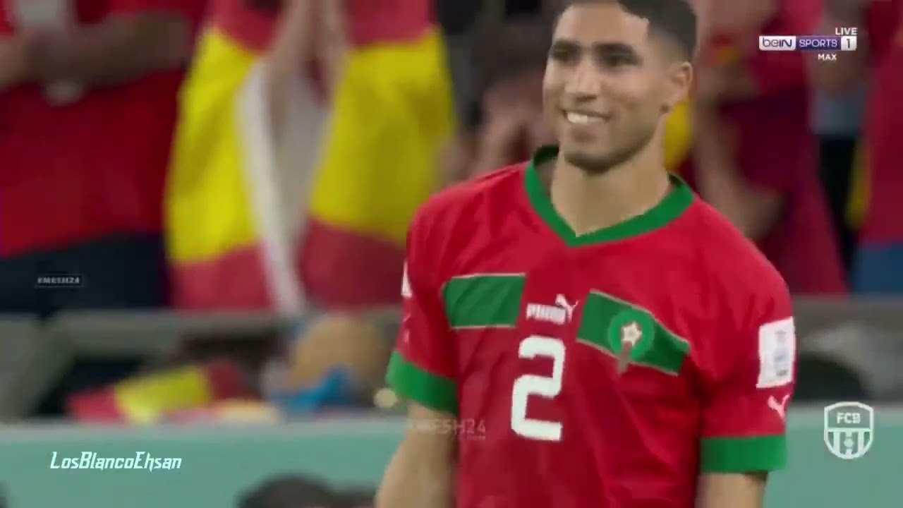 Achraf Hakimi élimine l’Espagne et rend hommage à Ramos 🫢