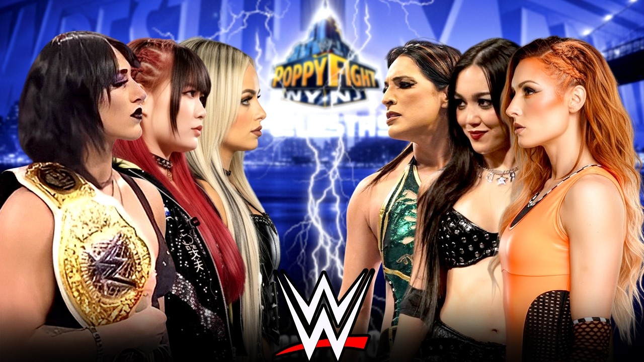 Полный матч WWE: Ийо Скай, Риа Рипли и Лив Морган против Бекки Линч, Роксанн Перес и Ракель — 19 ...