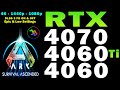 ARK: Survival Ascended | RTX 4070 | RTX 4060 Ti | RTX 4060 | 5800X3D | 4K 1440p 1080p | Epic &amp; Low