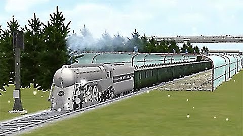 Train Sim - Port of Call Using NYC Hudson J-3 at Snowy Day - Simulasi Kereta Api