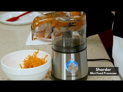 Shardor Mini Chopper Food Processor with Continuous Feed Chute