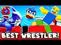 I Hatched THE RAREST PET And Became THE STRONGEST WRESTLER IN WRESTLE SIMULATOR!