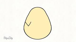 Cute Penguin Hatching Egg Squash And Stretch Fan Animation (Bouncing gif)
