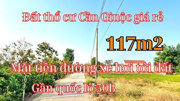 Đất Cần Giuộc/ Diện tích 117m2, mặt tiền đường, khu đông dân, gần quốc lộ 50B giá rẻ, SHR