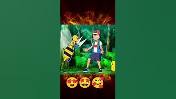 Ash Vs Kakuna 😇 Evolve. Into 🥰 Beedrill 😇 Ash and Pikachu 😍 Funny Moment 😂 Pokémon Anime 😍🥰