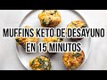 MUFFINS KETO DE DESAYUNO | DESAYUNO FACIL PARA LLEVAR | KETO BREAKFAST | Manu Echeverri