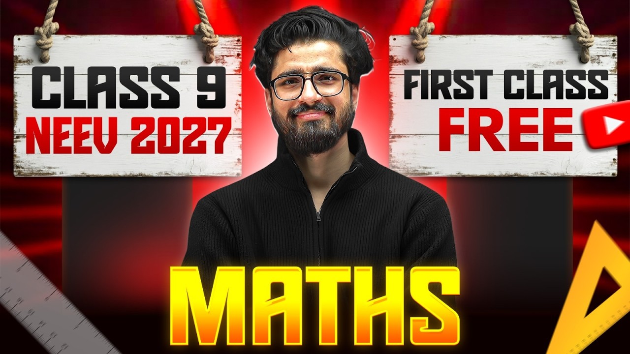 1st FREE MATHS Class by Ritik Sir | Class 9th Neev 2027 Batch 🔥