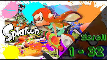 Splatoon - 100% Walkthrough - All Sunken Scroll Locations - In Order (Story Mode,  Scroll 1 - 32)