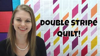 Learn how to create the Double Stripe diamond quilt in this tutorial with Leah Day. Find the free quilt pattern here: https://leahday.