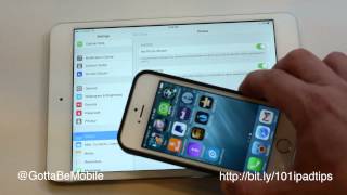 Learn how to connect the ipad and iphone with icloud sync your
information data between apps. more:
http://www.gottabemobile.com/2014/06/27/101-ipad-t...