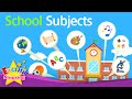 Kids vocabulary - School Subjects - favorite subject - English educational video