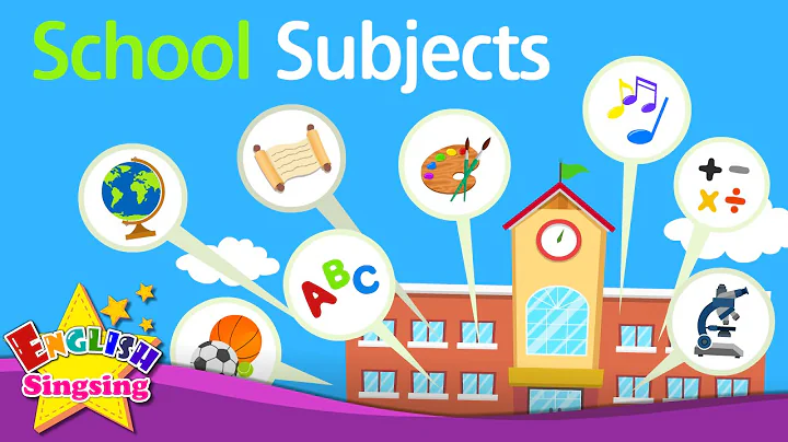 School Subjects (favorite subject) - Kids vocabulary - English educational video