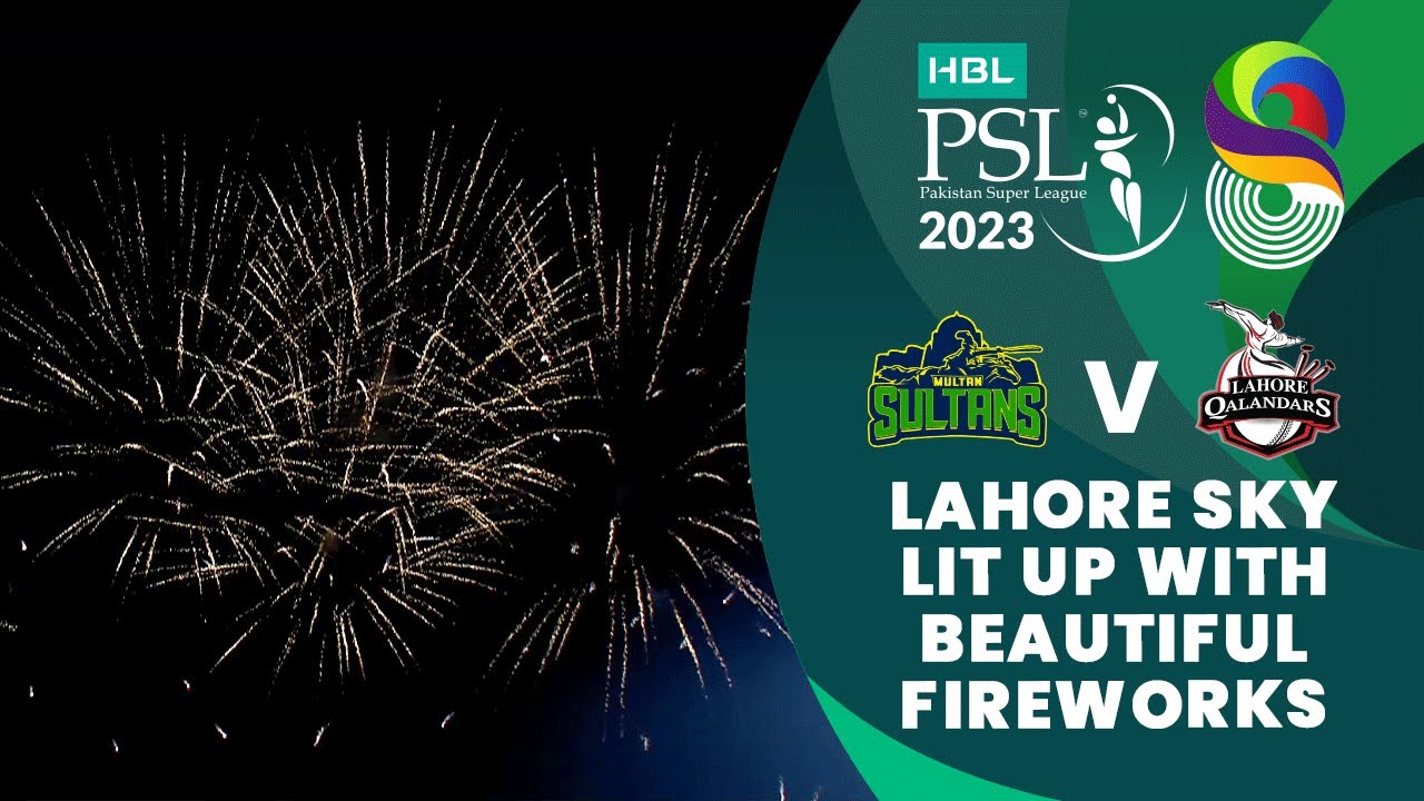 The Lahore sky lit up with beautiful fireworks on the occasion of the final 🎆😍 | HBL PSL 8 | MI2T