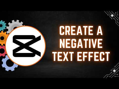 CapCut PC Tutorial: How to Create a Negative Text Effect