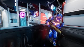 Playing splitgate grinding to level 20 come and join