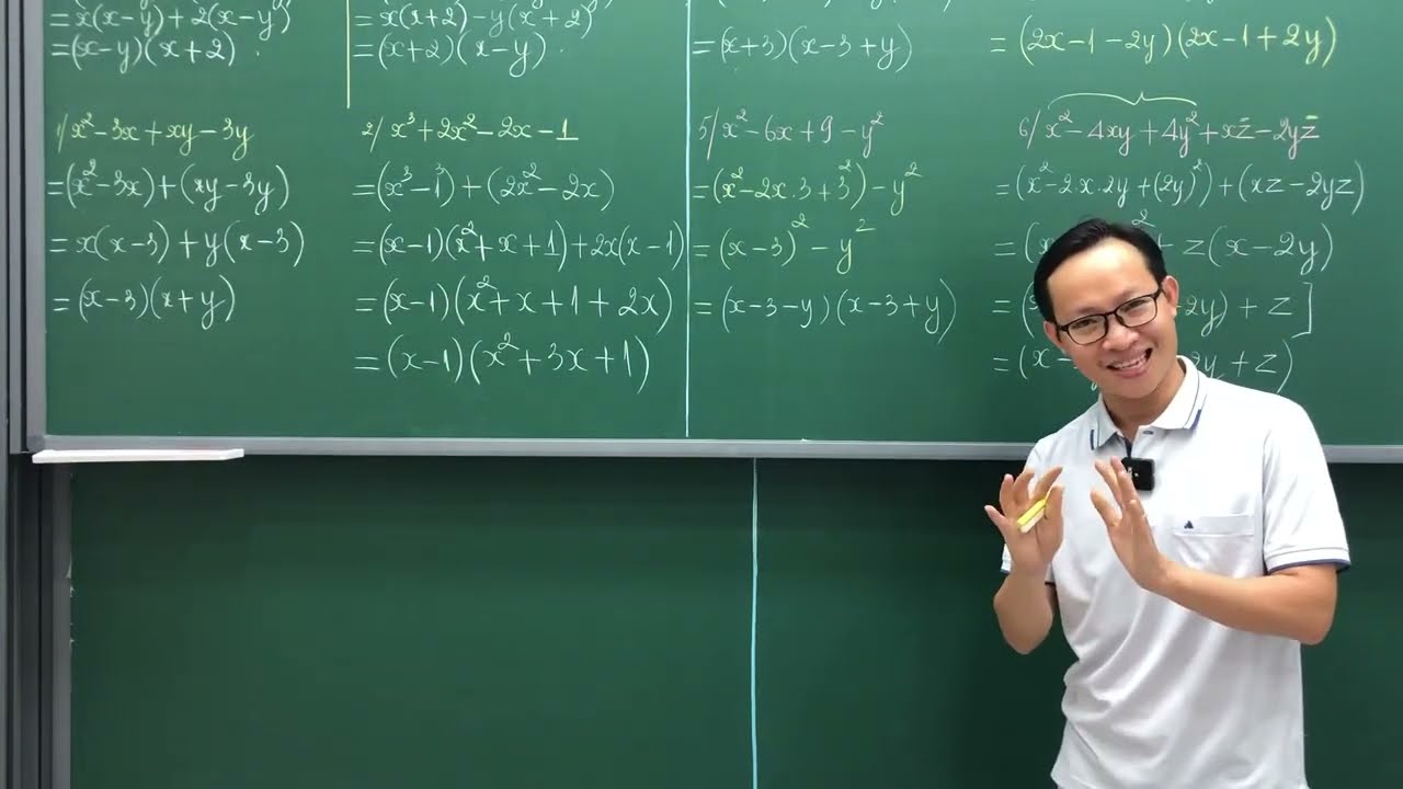 LẤY GỐC TOÁN 8 - PHÂN TÍCH ĐA THỨC THÀNH NHÂN TỬ  BẰNG NHÓM HẠNG TỬ - THẦY KENKA