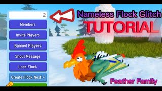 Nameless Flock Glitch! // Feather Family Tutorial (Roblox)