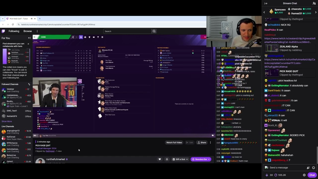 Курт отреагировал на гнев Ника RTFM, бросив свою FM-сессию