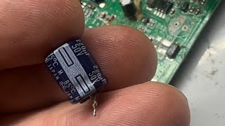 replacing Damaged Electrolytic Capacitor