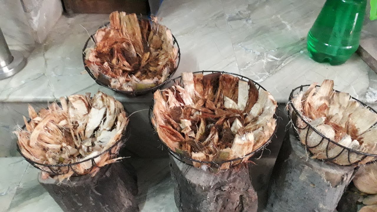 How to make baskets from Coconut Scraps | Hanging Baskets