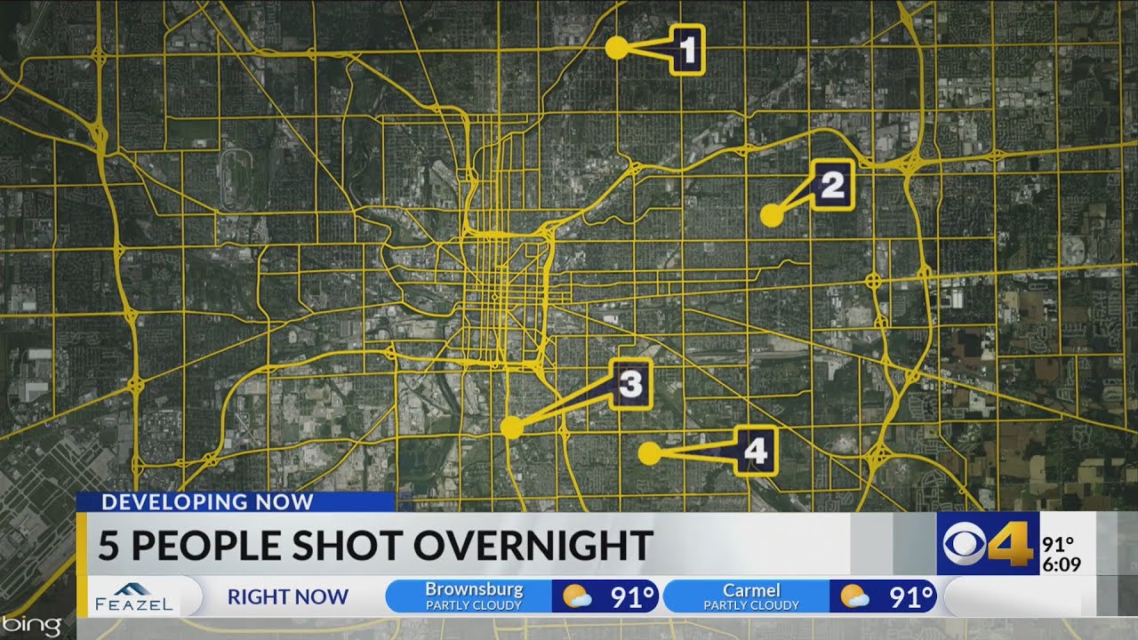 At least 5 injured in several overnight shootings across Indianapolis ...