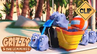 🏄 Jeux de plage 🐻🐹 Grizzy &amp; les Lemmings / Cartoon