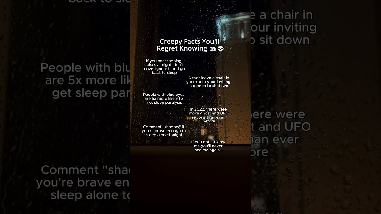 Creepy Facts You Ll Regret Knowing 