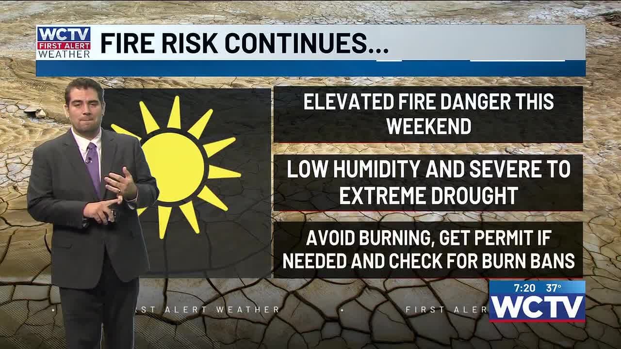 Elevated fire danger to kick off a dry weekend - YouTube