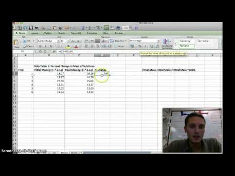 Calculate Percent Change in Excel