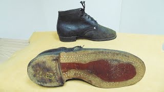 Рабочие ботинки СССР на деревянных шпильках из 60-х годов