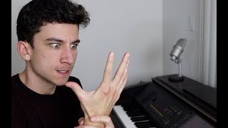 When you try to play piano but your hand stops working