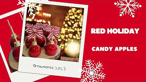 Red Holiday Candy Apples